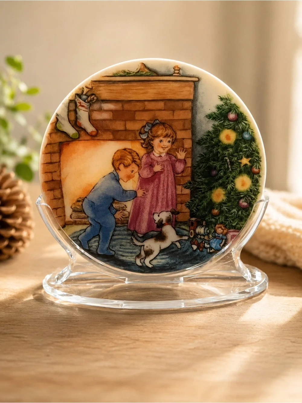 Hallmark Morning of Wonder Miniature Porcelain Plate Ornament 1989
